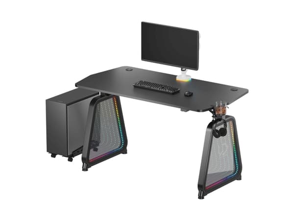 Ultradesk Booster, Rak, Friform, MDF, Stål, Spela, Svart