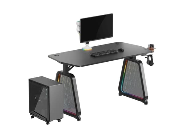 Ultradesk Booster, Rak, Friform, MDF, Stål, Spela, Svart