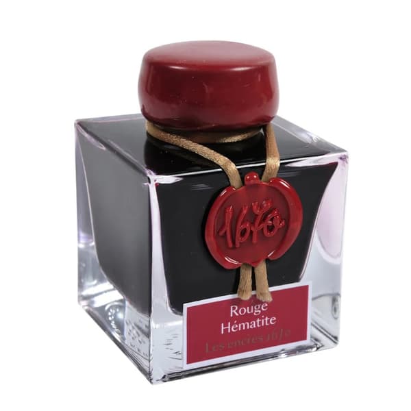 Herbin ink 1670 serie - 50ml Rouge Hèmatite with gold glitter