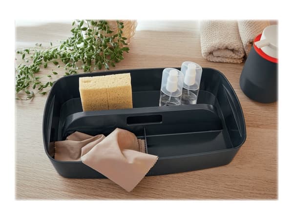 Leitz MyBox Cosy - Säilytystarjotin - 3 lokeroa - pieni - samettiharmaa