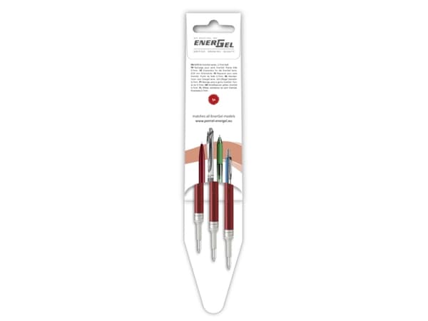 Rollerpen Pentel Energel rød 3-pack LRN7-3B - (12 stk.)