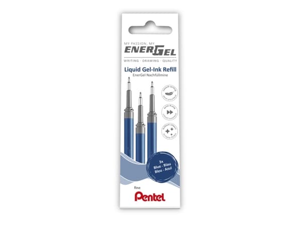 Refill, Pentel Energel, LRN5-3C, 0,25MM blue, 2803593, pack of 12 pieces - (12 stk.)