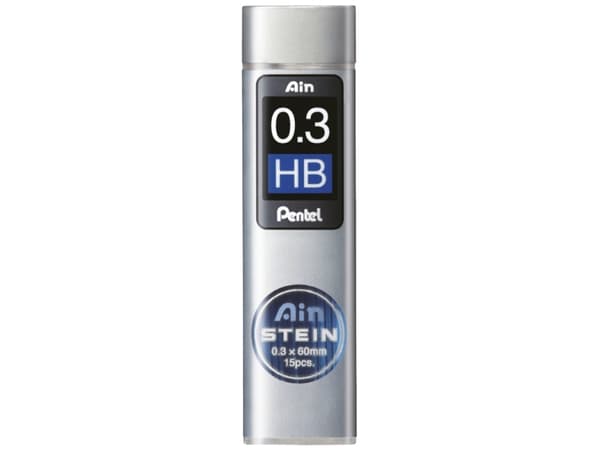 Mines, Pentel, 0,3MM, black, 2336262 pack of 15 pieces - (12 stk.)