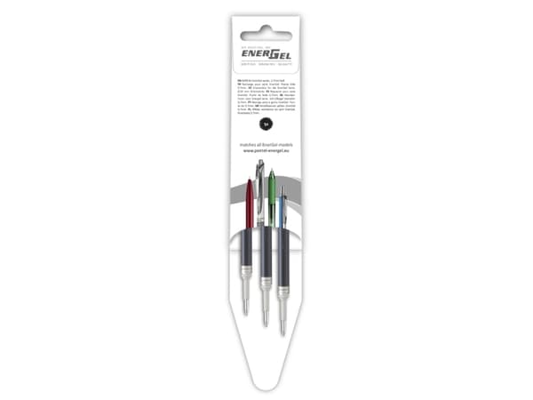Refill, Pentel Energel, 0,35MM, black 2803791, pack of 12 pieces - (12 stk.)