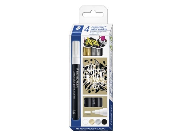 Staedtler Paintmarker Lumocolor 349 2,4mm ass. 4stk/pak