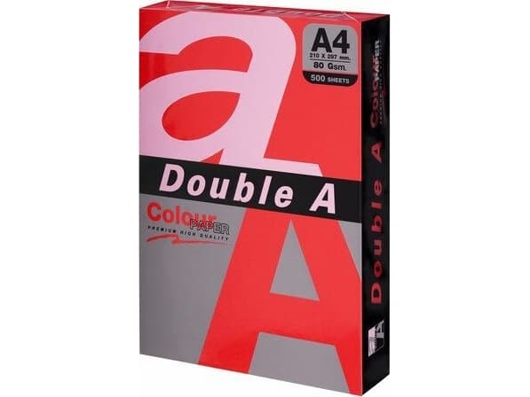 Double A Colour paper Double A, 80g, A4, 500 sheets, Red