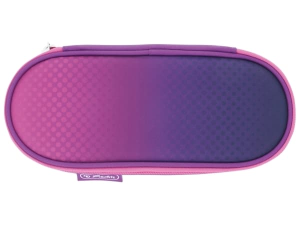 Herlitz Etui Dip Dye, Mykt penal, Polyester, Rosa, Lilla, Monokromatisk, Glidelås, Oppvekst