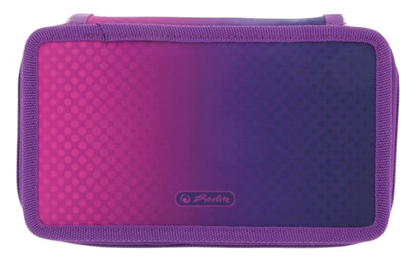 Herlitz - Pennfodral - 31 delar - polyester - lila, rosa