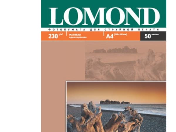 Lomond Photo Inkjet Paper Matte 230 g/m2 A4/50, Matte, 230 g/m², 767 g, Tyskland