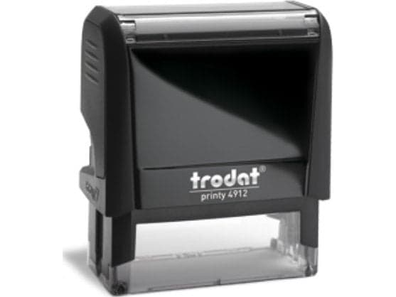Trodat 4912, Blekkgjør seg selv, Budskap stempel, 47 x 18 mm, Sort, 1 stykker