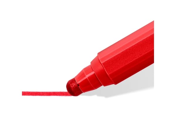 STAEDTLER Noris junior kuitukärkikynät, 6 kpl laatikko, vesipohjainen muste, pestävä, viivan leveys: 2,5 mm, - 1 kpl (329 C6)