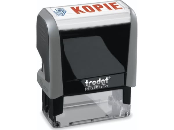 trodat tekststempel ""Kopi"" printy 4912 kontor selvsvært - blå rød
