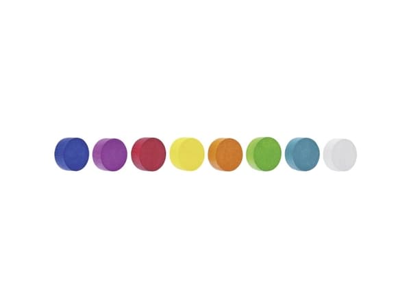 Magnetoplan Magneettiympyrä (Ø) 30 mm Sininen, vaaleanpunainen, punainen, oranssi, keltainen, vihreä, sinivihreä, valkoinen 8 kpl 16654810