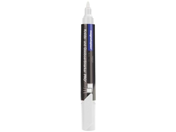 Magnetoplan 1231200 Marker för glasskivor Vit 1,5 mm, 3 mm