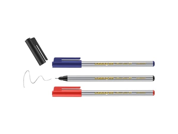 Edding 4-89-3-1999 Fineliner Sort, Rød, Blå 0.3 mm 3 stk