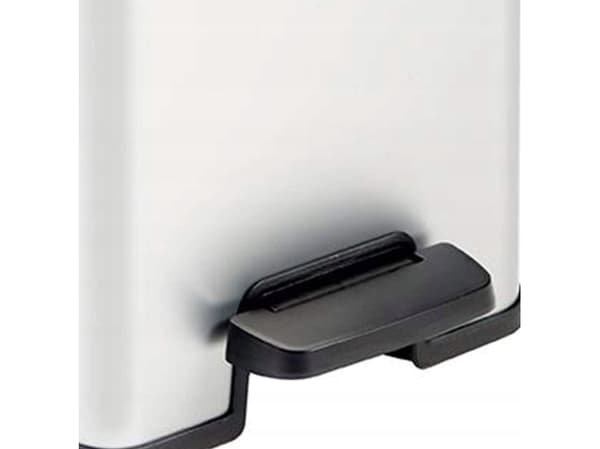Curver Slim Bin 40L, 40 l, firkant, Plast, Sort, Sølv, Pedal, 250 mm