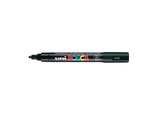 Paintmarker Uni-ball POSCA PC-5M, sort