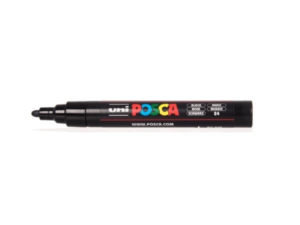 Paintmarker Uni-ball POSCA PC-5M, sort