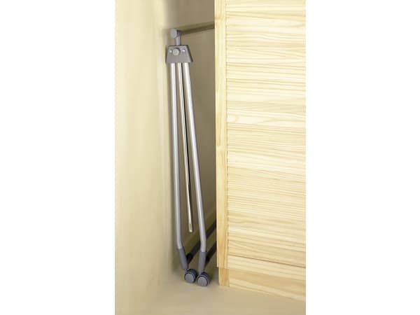 WENKO 4364100100, metalli, harmaa, nykyaikainen, 880 mm, 490 mm, 1680 mm