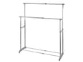 Miniatyrbild 1 av 5: WENKO 4364500100 Twin Bars Portant 87 x 21,5 x 8,5 cm, Klädställ, Rostfritt stål, Grå, 1630 mm, 440 mm, 1680 mm