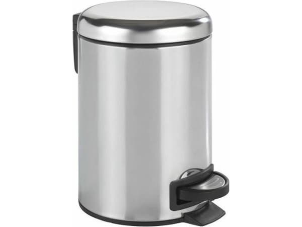 WENKO 22444100, 3 l, Rund, Rustfritt stål, Sølv, Plast, Pedal
