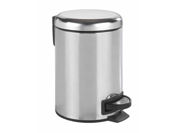 WENKO 22444100, 3 l, Rund, Rustfritt stål, Sølv, Plast, Pedal