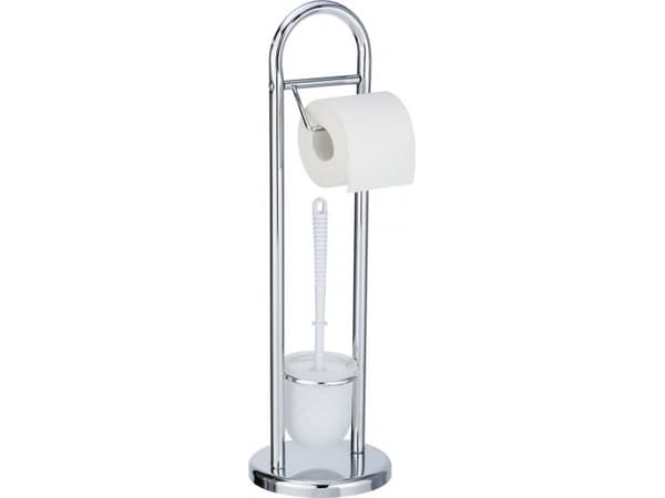 WENKO 15438100, Toalettborste och hållare, Krom, Polypropylen (PP), 190 mm, 190 mm, 630 mm