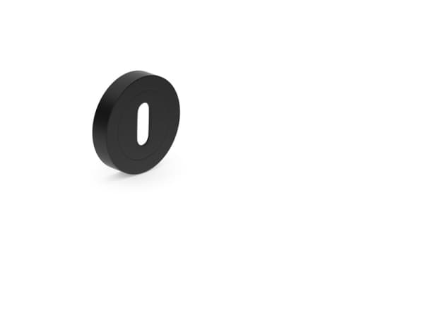 Metal-Bud Eschutcheon For Key Black