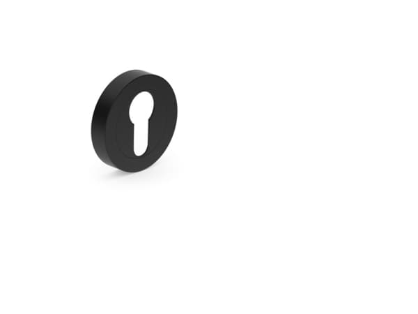 Metal-Bud Eschutcheon For Cylinder Black