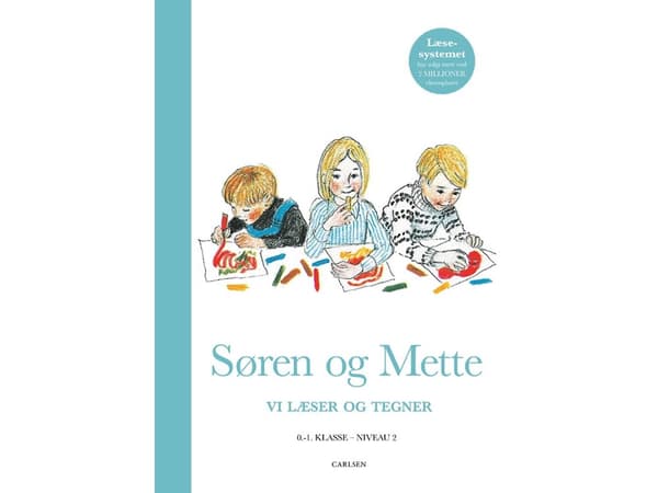 Søren og Mette: Vi læser og tegner (Opgavebog 2, 0-1. luokka) | Ejvind Jensen;Knud Hermansen