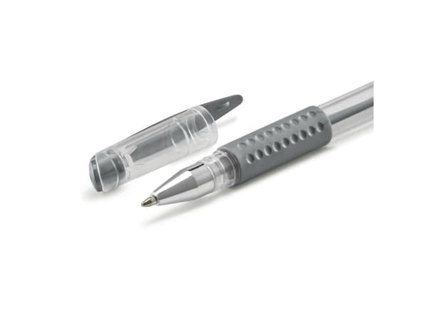 Hama Classic, Gelpenna med kork, Svart, Guld, Silver, Vit, Svart, Guld, Silver, Transparent, Vit, Plast, Ambidextrous, 0,8 mm