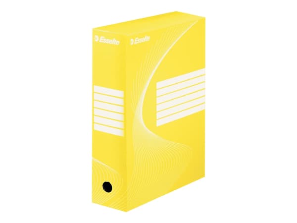 Esselte Vivida - Boxfil - ryggbredd: 100 mm - för A4, Folio - gul