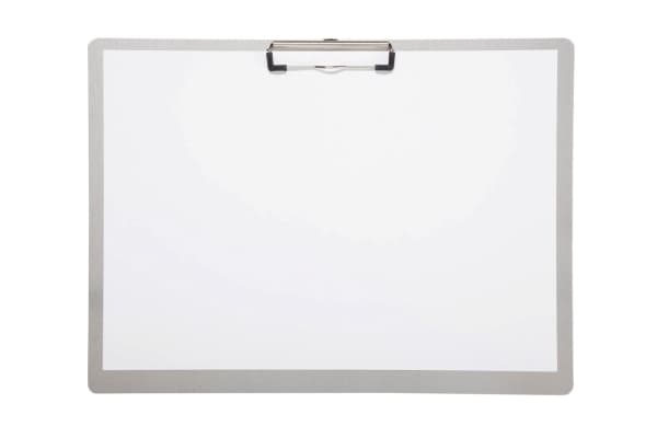 MAUL skrivetavle, aluminium med brakettklemme, DIN A3 landskapsplate laget av anodisert aluminium, avrundede kanter, også (23532-08)