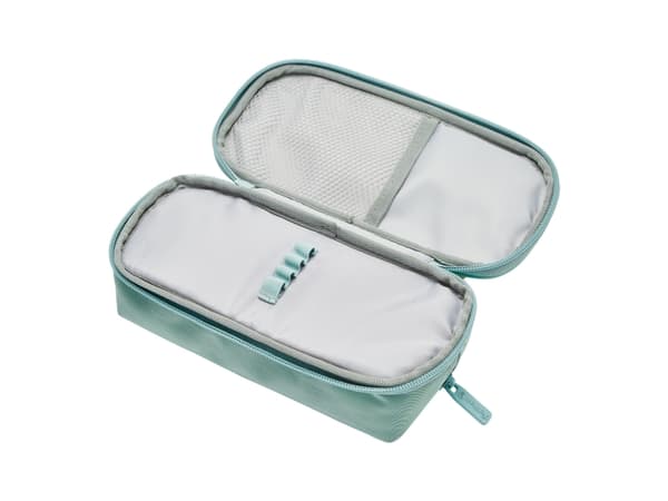 Pelikan Quattro Twill, Mykt penal, Twill, Mynte, Monokromatisk, Glidelås, Adult/Child