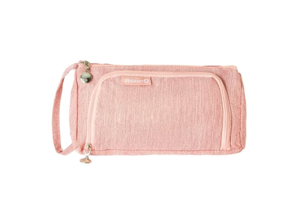 Pelikan Homeoffice, Mykt penal, Polyester, Rosa, Monokromatisk, Glidelås, Adult/Child