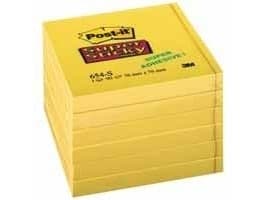 Post-It Super Stick Ultra Yellow (Pack 6), Keltainen, 76 x 76 mm