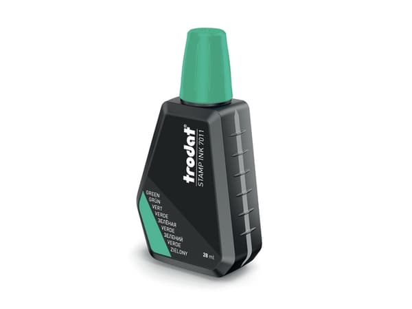 Trodat 7011 - Stämpelbläck - grön - 28 ml