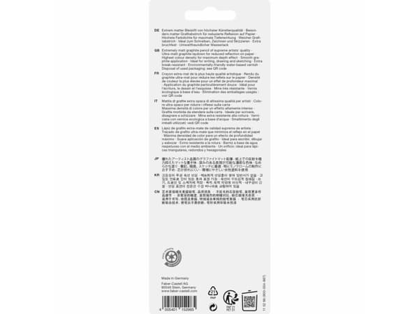 Faber-Castell 115296, Multi, Svart, Blåsa, 3 styck