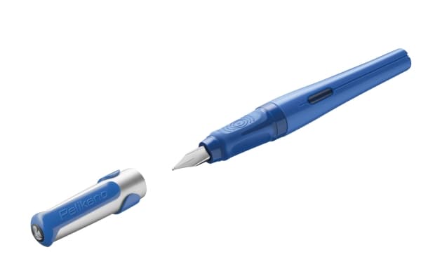 Pelikan 824446, Blå, Påfyllning med bläckpatronssystem, Blå, Rostfritt stål, Vänsterhänt, Tyskland