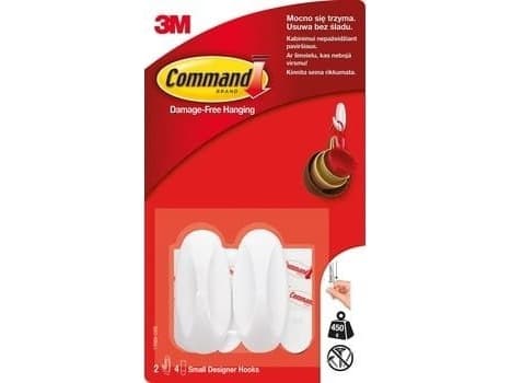 3M Command 17082 Krokar/ Storlek S, 450Kg, 2-P