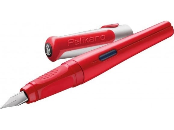 Pelikan 971226, Röd, Påfyllning med bläckpatronssystem, Rostfritt stål, Iridium stål, Högerhänt, Tyskland