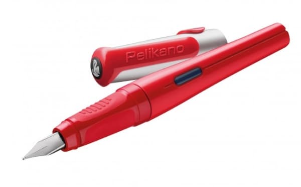 Pelikan 971226, Röd, Påfyllning med bläckpatronssystem, Rostfritt stål, Iridium stål, Högerhänt, Tyskland
