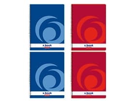 Herlitz 10834117, Punainen, A4, 80 arkkia, 70 g/m², Neliöpaperi