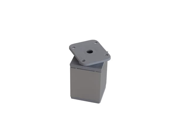 Nenurodyta_V Adjustable Leg 40X40x100120 Mm Grey