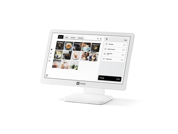SumUp POS Lite & Solo, 33 cm (13"), 1920 x 1080 piksler, Aluminium, Plast, China, Hvit, 315 mm Hvit