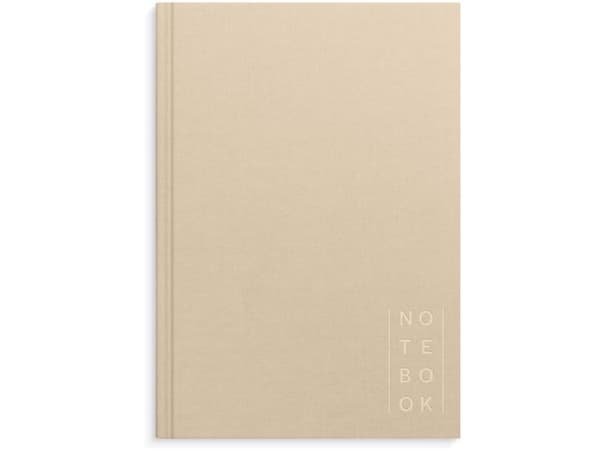 Notebook Textile A5 beige lined
