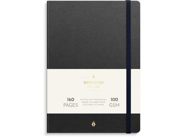 DotNotes Deluxe A5 musta