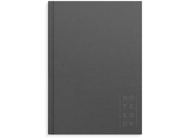 Notebook Textile A5 dark grey lined