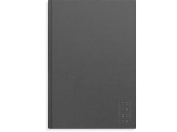 Notebook Textile A4 dark grey lined