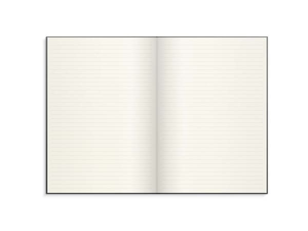 Notebook Textile A4 dark grey lined